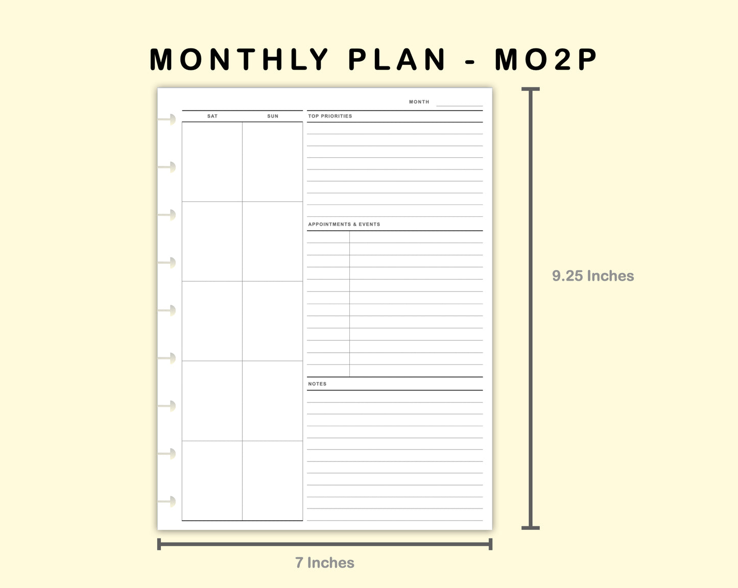 Classic HP Inserts - Monthly Plan - MO2P - with Top Priority