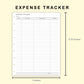 Classic HP Inserts - Income and Expense Tracker