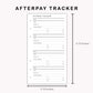 Personal Inserts - Afterpay Tracker