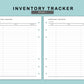 B6 Wide Inserts - Inventory Tracker