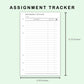 FC Compact Inserts - Assignment Tracker