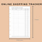 Mini Happy Planner Inserts - Online Shopping Tracker