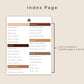 Digital Small Business Planner - Coffee Brown