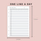 B6 Inserts - One Line A Day