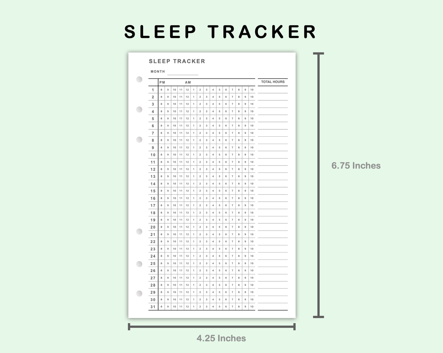 FC Compact Inserts - Sleep Tracker