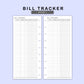 Skinny Classic HP Inserts - Bill Tracker