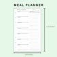 FC Compact Inserts - Meal Planner with Grocery List