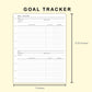 Classic HP Inserts - Goal Tracker