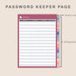 Digital Password Keeper Table - Spring