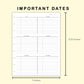 Classic HP Inserts - Important Dates