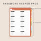Digital Password Keeper - Autumn