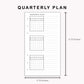Personal Inserts - Quarterly Plan with Calendar