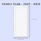 Skinny Classic HP Inserts - Yearly Plan - YO2P - Grid
