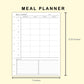 Classic HP Inserts - Meal Planner with Grocery List