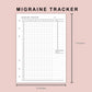 B6 Inserts - Migraine Tracker