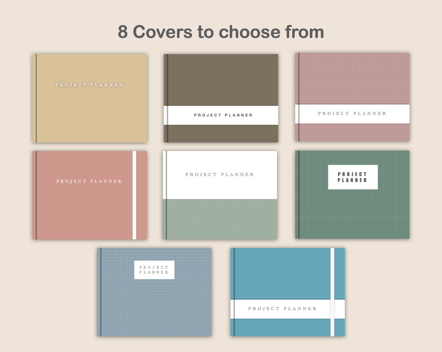 Digital Project Planner - Landscape - Muted