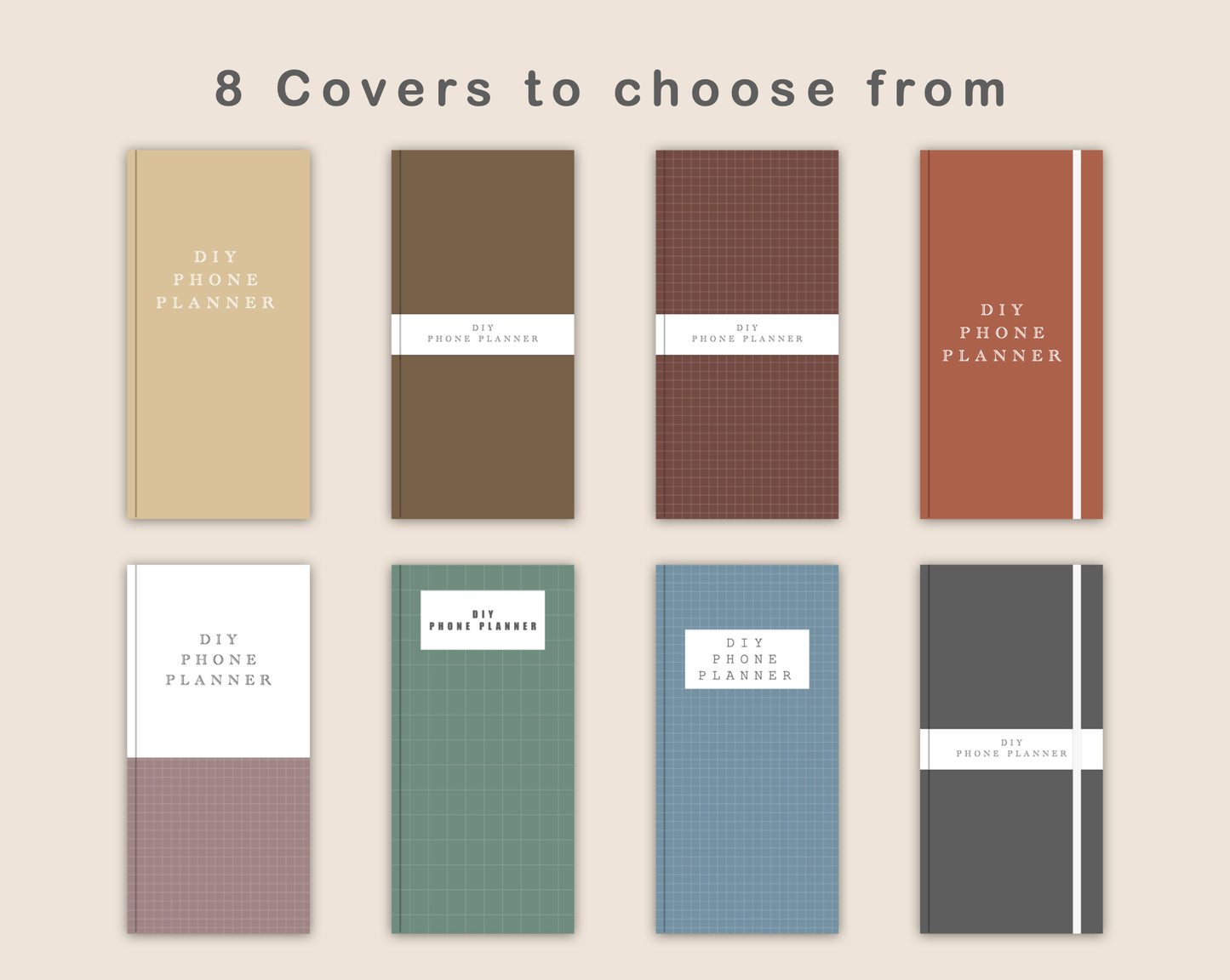 Digital Phone Planner DIY - Muted