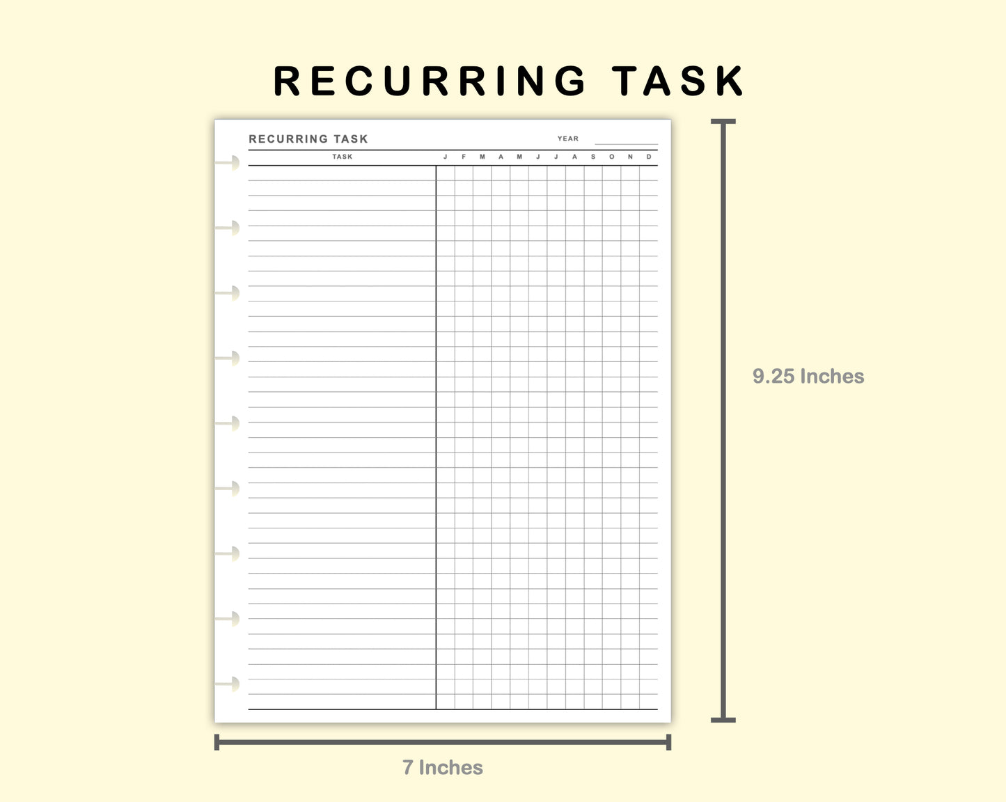 Classic HP Inserts - Recurring Task