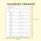 Classic HP Inserts - Calories Tracker