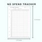 Personal Wide Inserts - No Spend Tracker