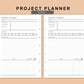 Mini Happy Planner Inserts - Project Planner
