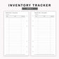 Personal Inserts - Inventory Tracker