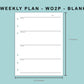 B6 Wide Inserts - Weekly Plan - WO2P - Blank