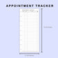 Skinny Classic HP Inserts - Appointment Tracker