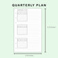 FC Compact Inserts - Quarterly Plan with Calendar