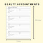 Classic HP Inserts - Beauty Appointments
