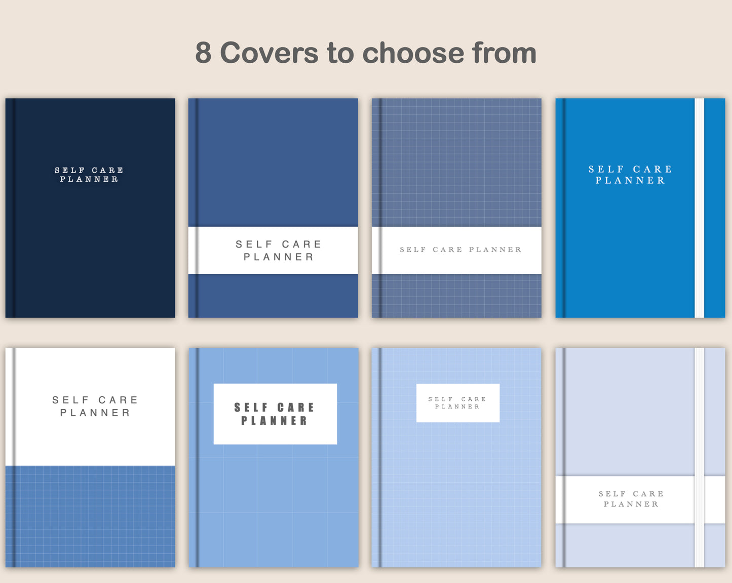 Digital Self Care Planner - Blue