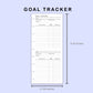 Skinny Classic HP Inserts - Goal Tracker