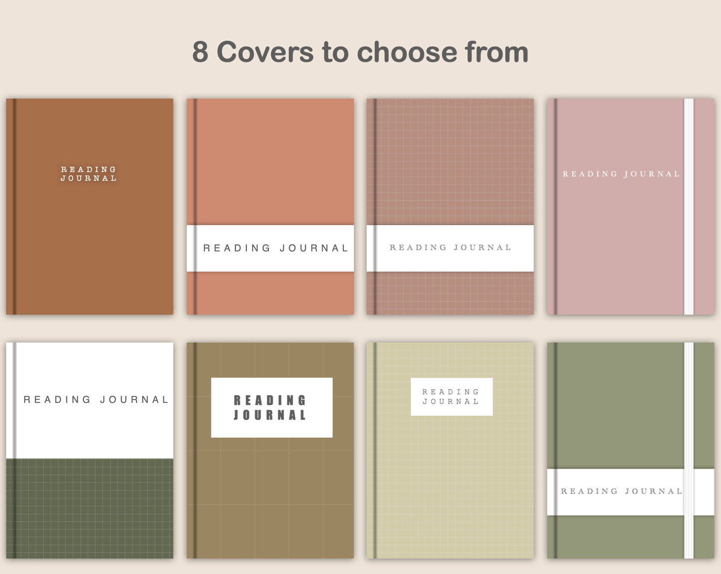 Digital Reading Planner - Portrait - Neutral