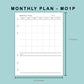 B6 Wide Inserts - Monthly Plan - MO1P