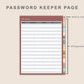 Digital Password Keeper Table - Boho