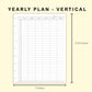 Classic HP Inserts - Yearly Plan - Vertical