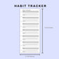 Skinny Classic HP Inserts - Habit Tracker