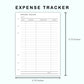 Personal Wide Inserts - Income and Expense Tracker