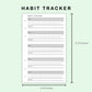FC Compact Inserts - Habit Tracker