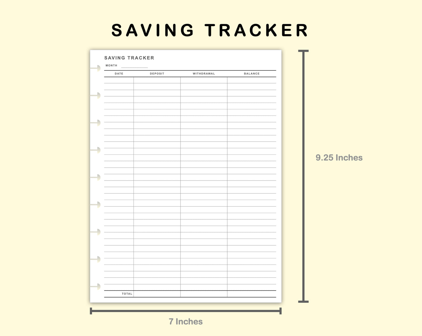 Classic HP Inserts - Saving Tracker