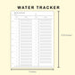 Classic HP Inserts - Water Tracker