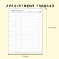 Classic HP Inserts - Appointment Tracker