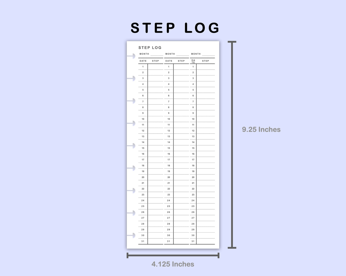 Skinny Classic HP Inserts - Step Log