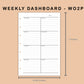 Mini Happy Planner Inserts - Weekly Dashboard