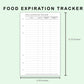 FC Compact Inserts - Food Expiration Tracker