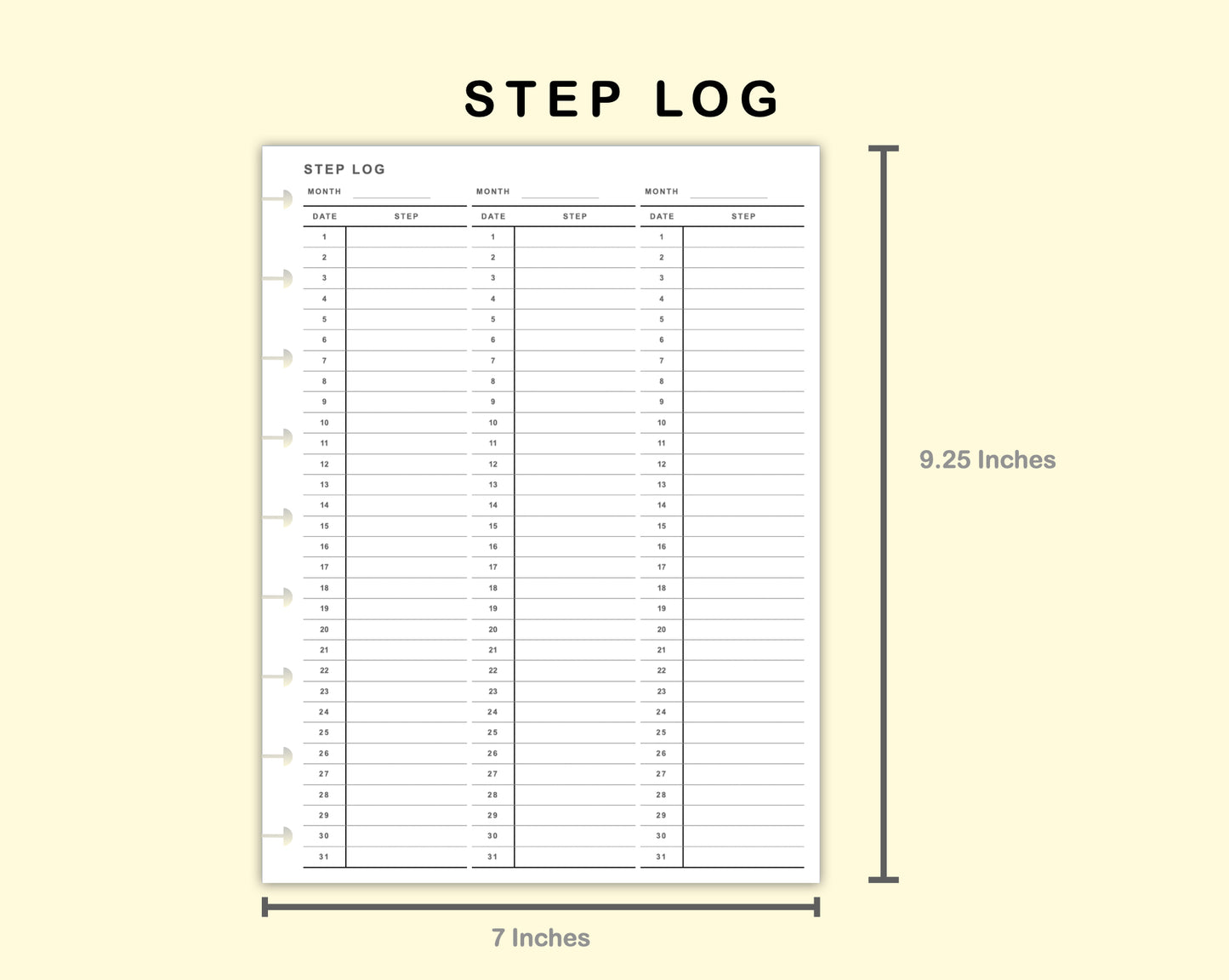 Classic HP Inserts - Step Log