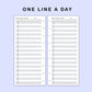 Skinny Classic HP Inserts - One Line A Day