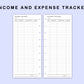 Skinny Classic HP Inserts - Income and Expense Tracker