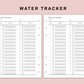 B6 Inserts - Water Tracker