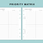 B6 Wide Inserts - Priority Matrix